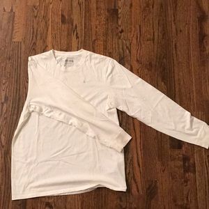 White nike long sleeve shirt
